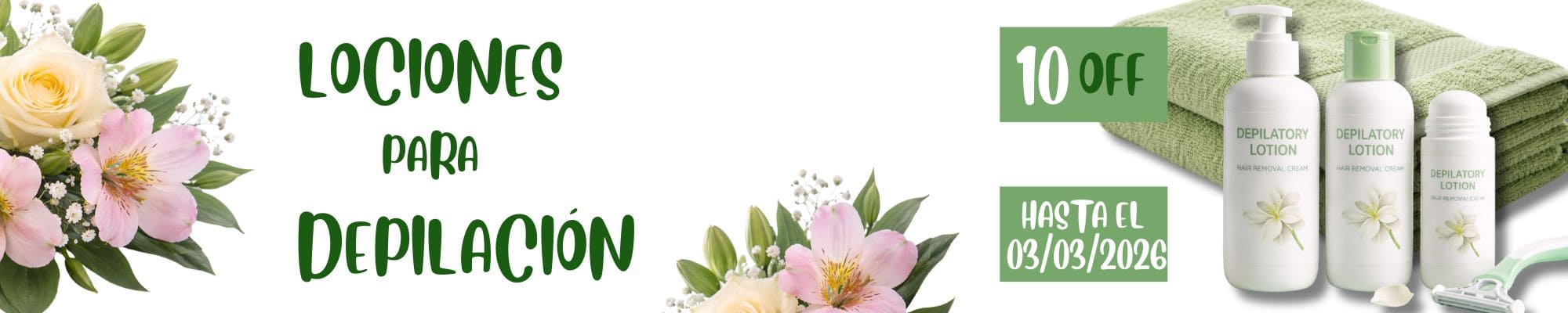 LOCIONES PARA DEPILACIÓN